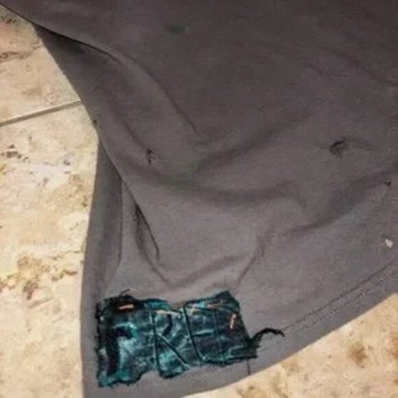 NWOT nirvana face t distressed original rare hand painted rare distressed KURT T - Picture 5 of 14